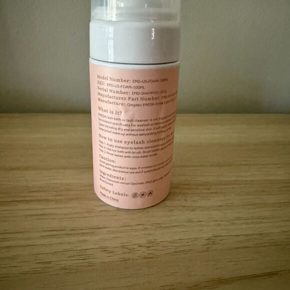 EMEDA 100Ml Lash Shampoo Lash Extensions 3.38 fl.oz Eyelash Extension Cleanser - Picture 3 of 4